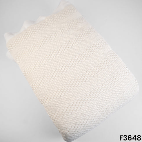 Dyeable Thread Sequins Embroidered Georgette Fabric-F3648